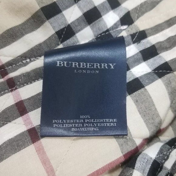 BURBERRY Pink Quilted Button Down Jacket, S - Picture 7 of 7